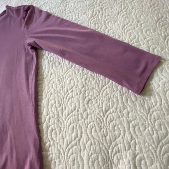 Cupio NWT Purple Fitted Long Sleeve Top Stretchy Crew Neck Size Small - Picture 6 of 10